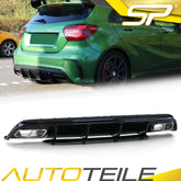 Diffusor Heckdiffusor & Chrom Auspuffblenden für Mercedes Benz A-Klasse W176 AMG Line ab 2015